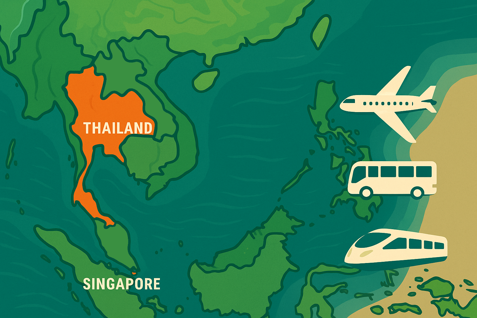 แผนที่การเดินทางในสิงคโปร์ ครบทั้งรถไฟ รถบัส เครื่องบิน ช่วยวางแผนเที่ยวง่าย ค้นพบเส้นทางสะดวก