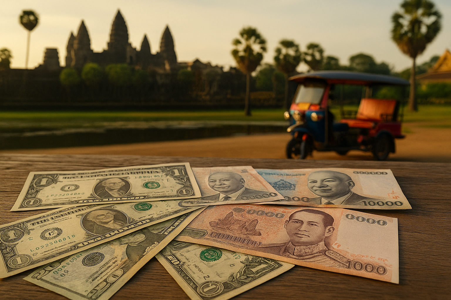 เงินดอลล่าร์ การแลกเงิน เอทีเอ็ม และการใช้บัตรเครดิตในกัมพูชา